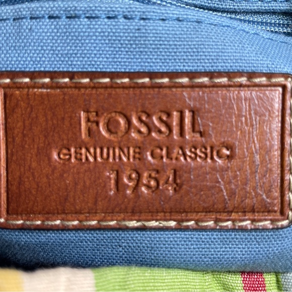 Fossil Shoulder Canvas Striped Material Boho Style ZB2267. - Picture 16 of 16